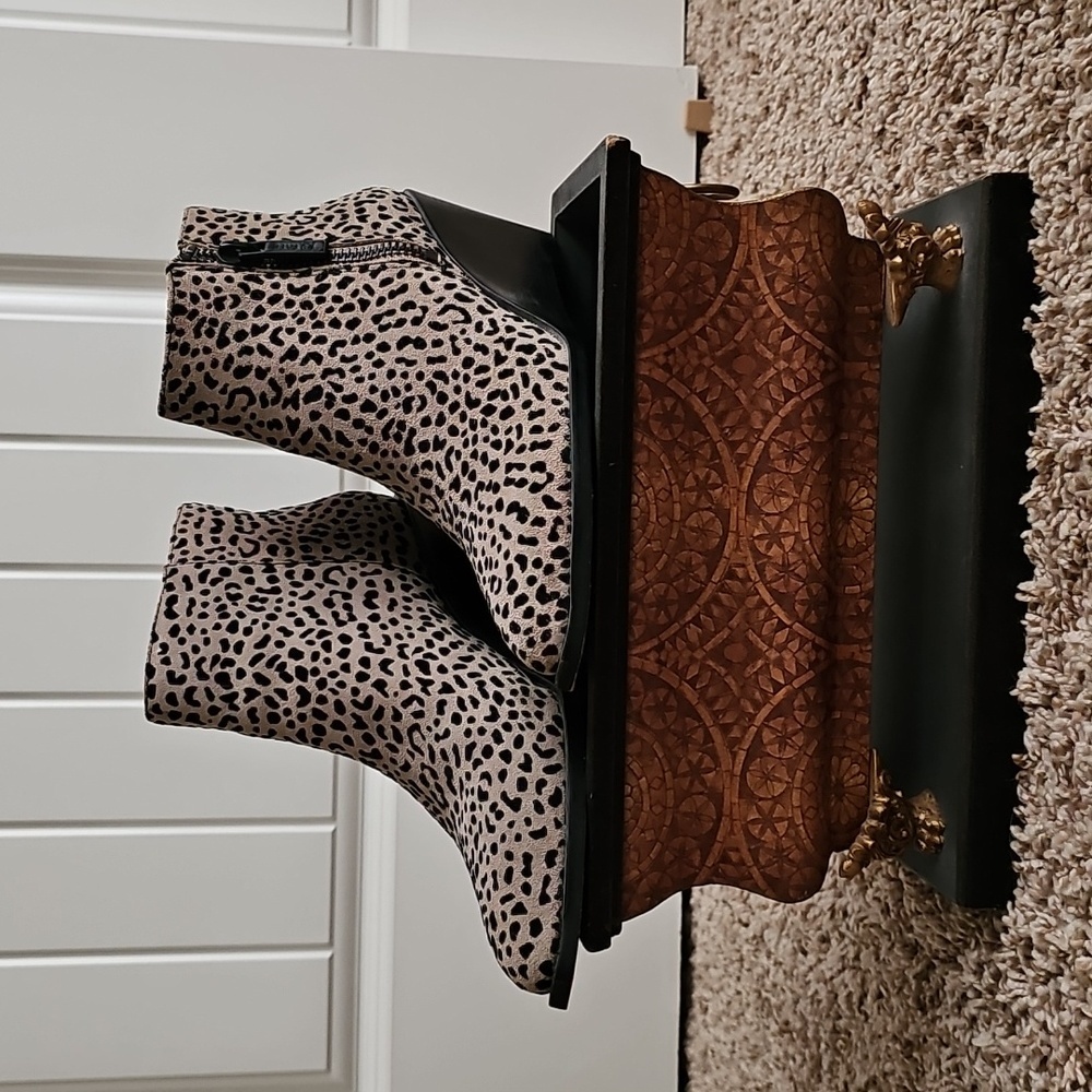 1. State Black and Gray Ankle Boots with Wedge Heel - Picture 3 of 6